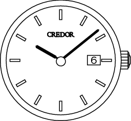 credor_AQ Set Time-2 hands_Date